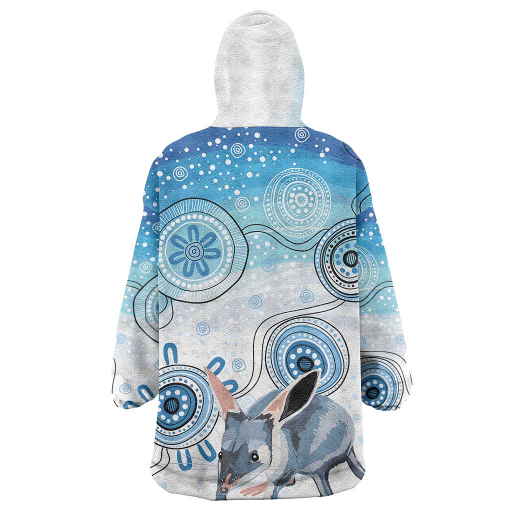 Australia Easter Indigenous Wearable Blanket Hoodie Bilby Happy Easter