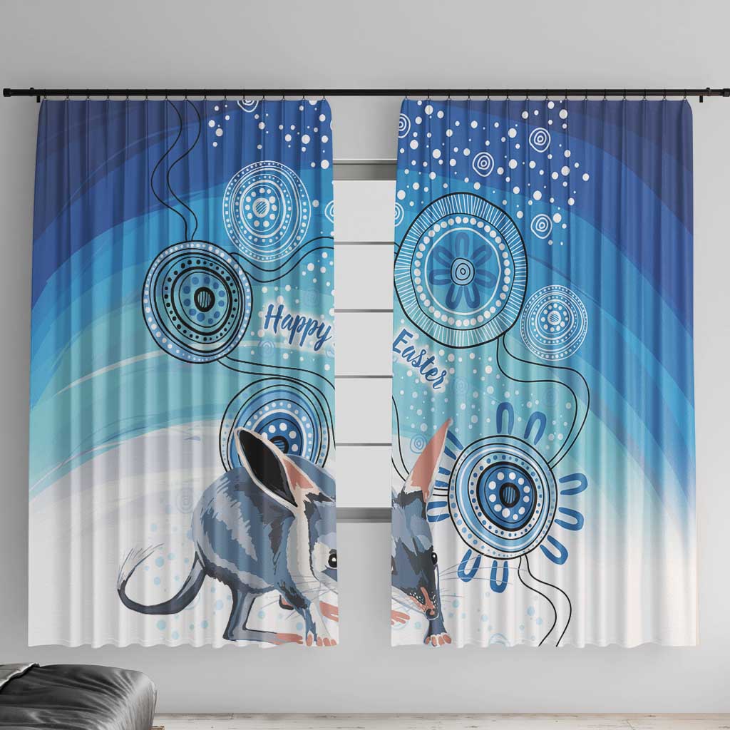 Australia Easter Indigenous Window Curtain Bilby Happy Easter