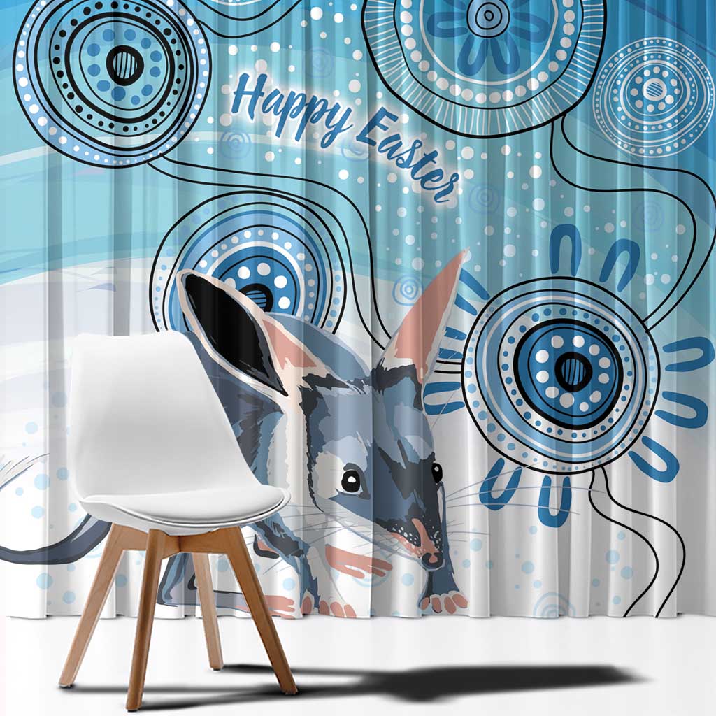 Australia Easter Indigenous Window Curtain Bilby Happy Easter