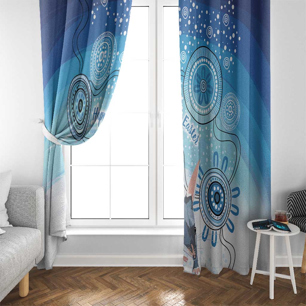 Australia Easter Indigenous Window Curtain Bilby Happy Easter