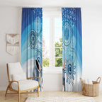 Australia Easter Indigenous Window Curtain Bilby Happy Easter