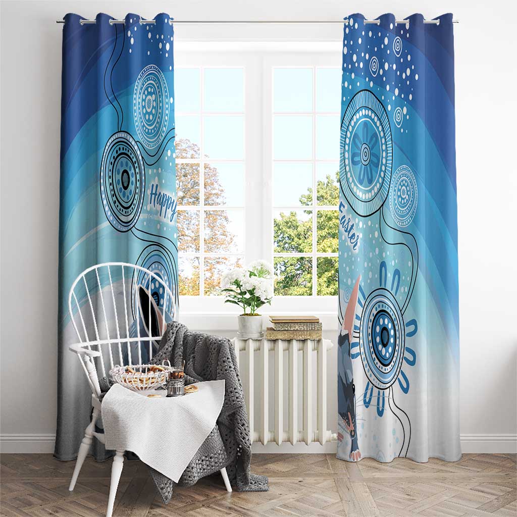 Australia Easter Indigenous Window Curtain Bilby Happy Easter