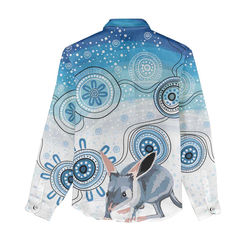 Australia Easter Indigenous Women Casual Shirt Bilby Happy Easter