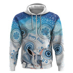 Australia Easter Indigenous Zip Hoodie Bilby Happy Easter