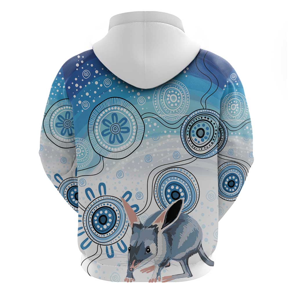 Australia Easter Indigenous Zip Hoodie Bilby Happy Easter