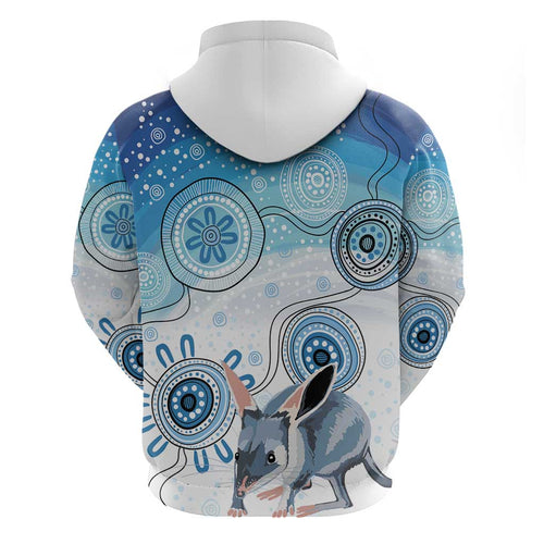 Australia Easter Indigenous Zip Hoodie Bilby Happy Easter