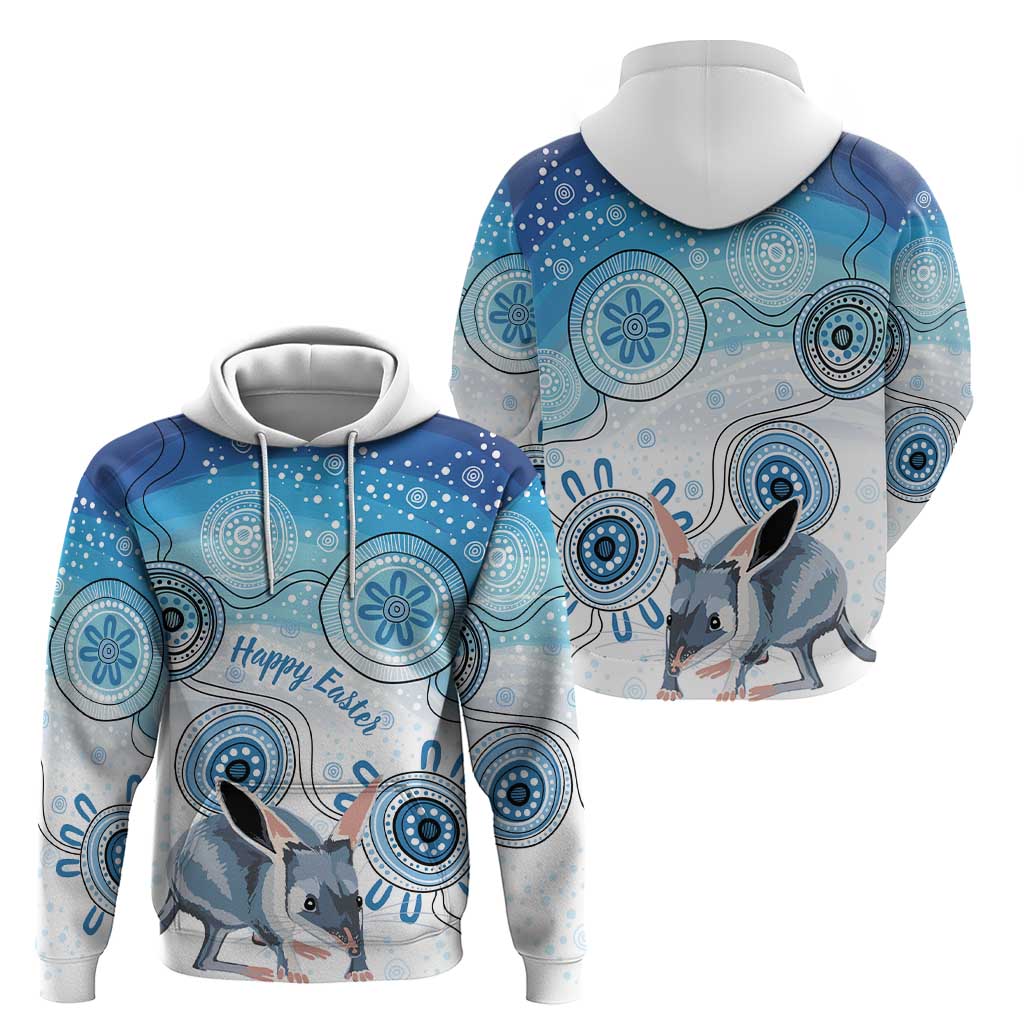 Australia Easter Indigenous Zip Hoodie Bilby Happy Easter