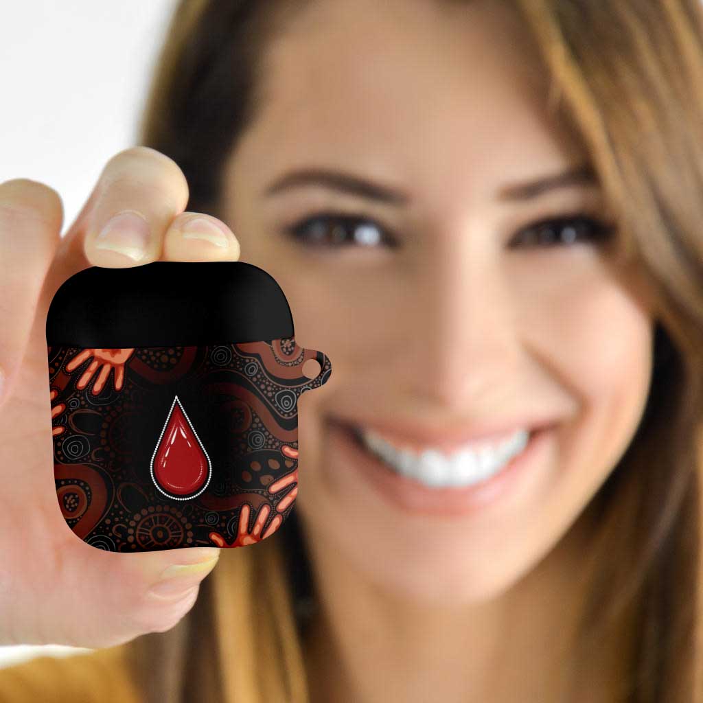 Australia Indigenous Leukemia Awareness AirPods Case Aboriginal Dot Arts - Aussie Hoodie