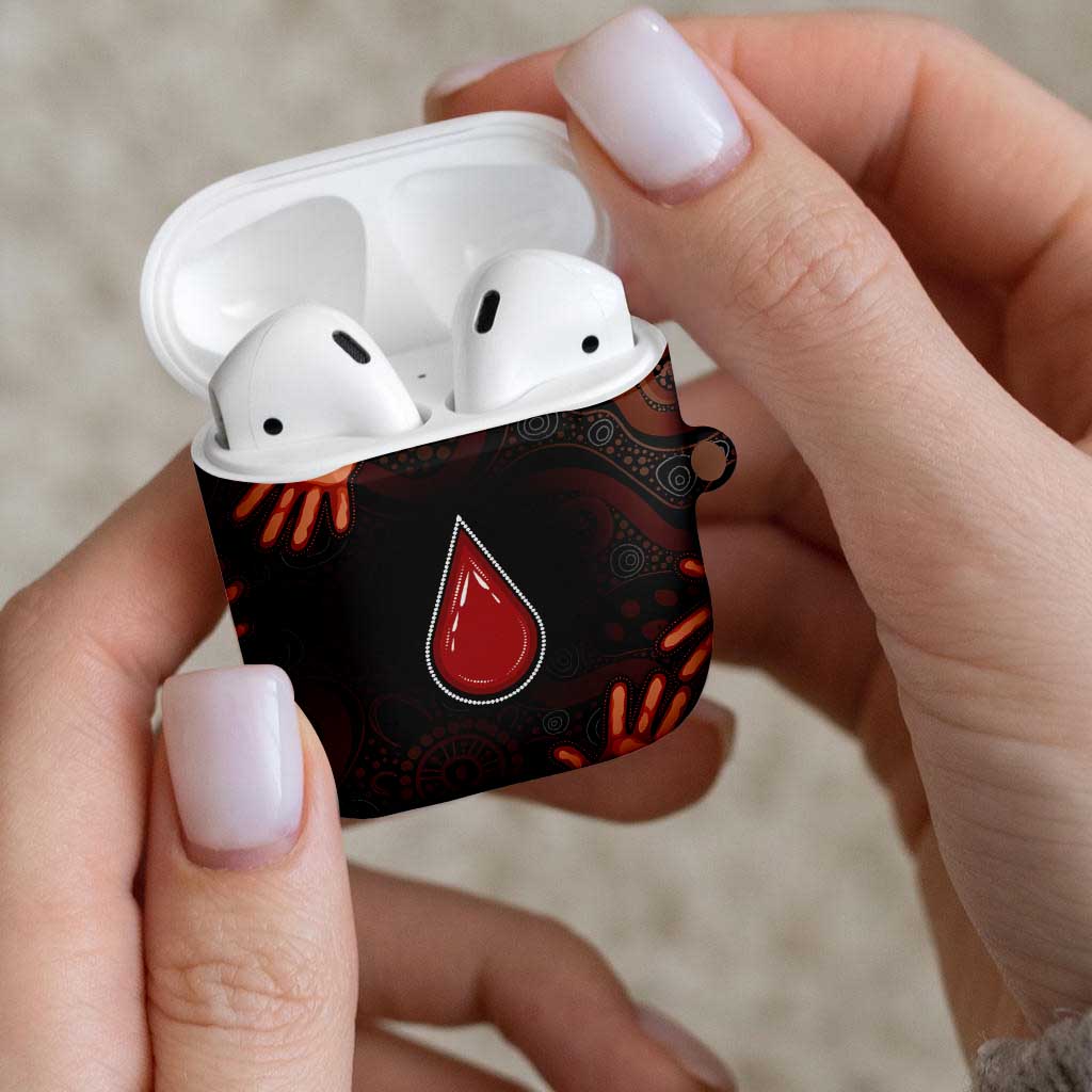Australia Indigenous Leukemia Awareness AirPods Case Aboriginal Dot Arts - Aussie Hoodie