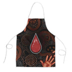 Australia Indigenous Leukemia Awareness Apron Aboriginal Dot Arts - Aussie Hoodie