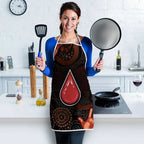 Australia Indigenous Leukemia Awareness Apron Aboriginal Dot Arts - Aussie Hoodie