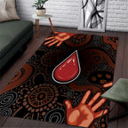 Australia Indigenous Leukemia Awareness Area Rug Aboriginal Dot Arts - Aussie Hoodie