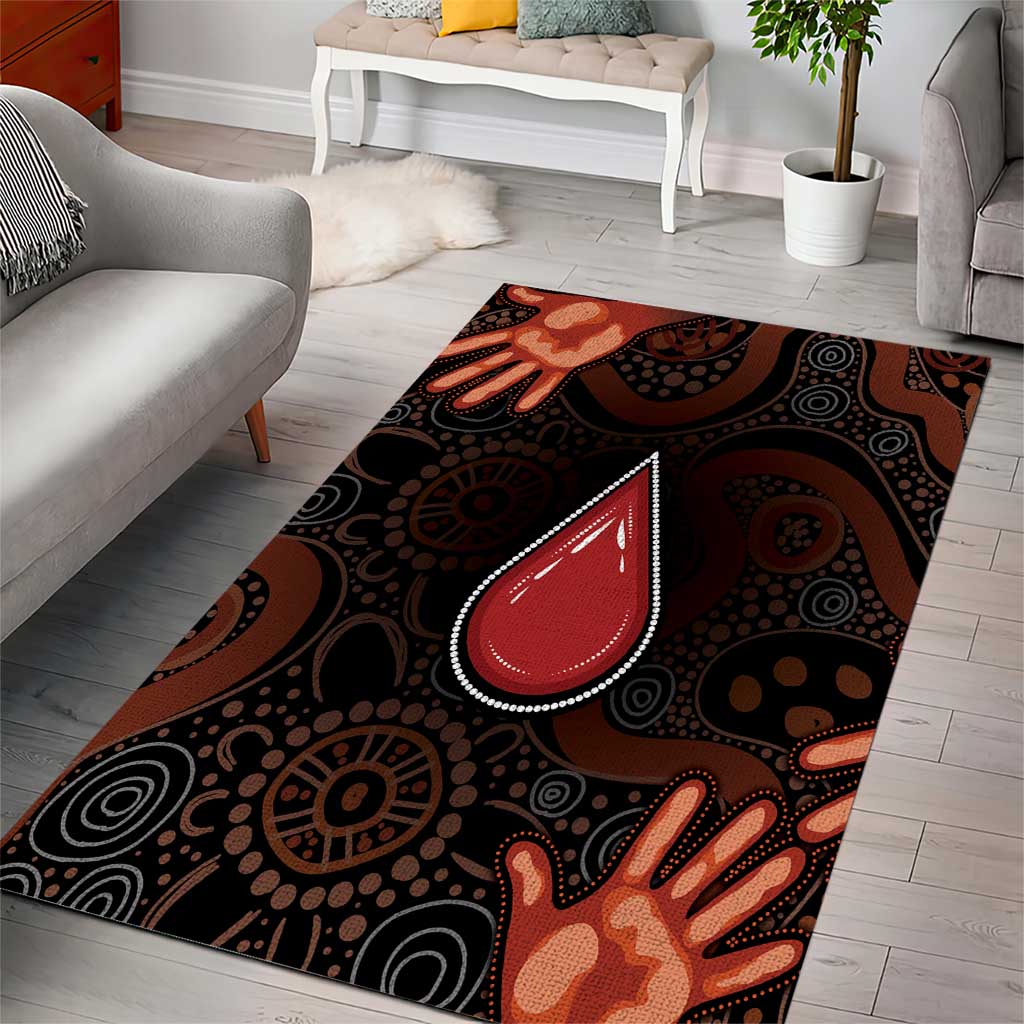 Australia Indigenous Leukemia Awareness Area Rug Aboriginal Dot Arts - Aussie Hoodie