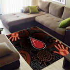 Australia Indigenous Leukemia Awareness Area Rug Aboriginal Dot Arts - Aussie Hoodie