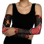 Australia Indigenous Leukemia Awareness Arm Sleeves Aboriginal Dot Arts - Aussie Hoodie