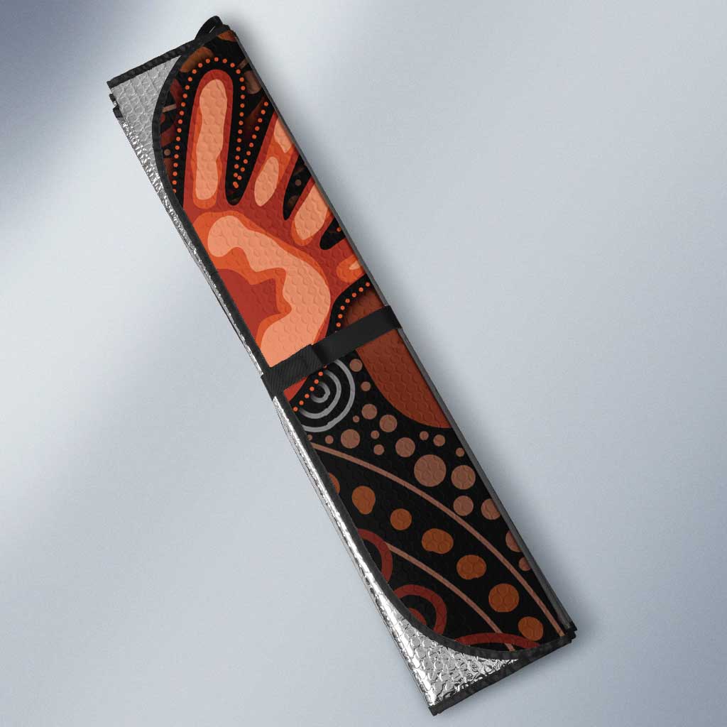 Australia Indigenous Leukemia Awareness Auto Sun Shade Aboriginal Dot Arts - Aussie Hoodie