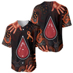Australia Indigenous Leukemia Awareness Baseball Jersey Aboriginal Dot Arts - Aussie Hoodie