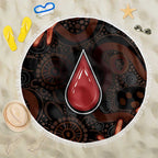 Australia Indigenous Leukemia Awareness Beach Blanket Aboriginal Dot Arts - Aussie Hoodie