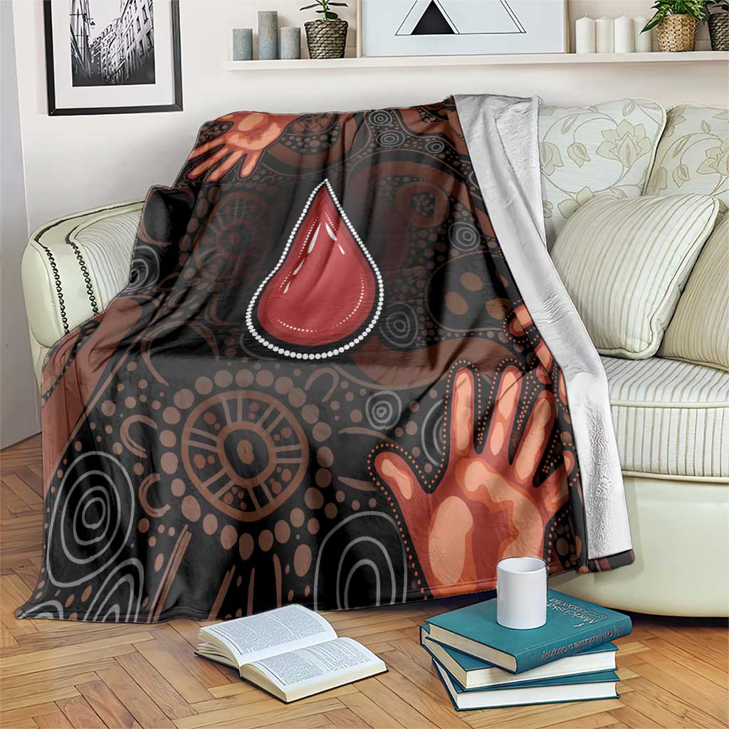 Australia Indigenous Leukemia Awareness Blanket Aboriginal Dot Arts - Aussie Hoodie