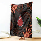 Australia Indigenous Leukemia Awareness Blanket Aboriginal Dot Arts - Aussie Hoodie