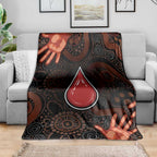Australia Indigenous Leukemia Awareness Blanket Aboriginal Dot Arts - Aussie Hoodie
