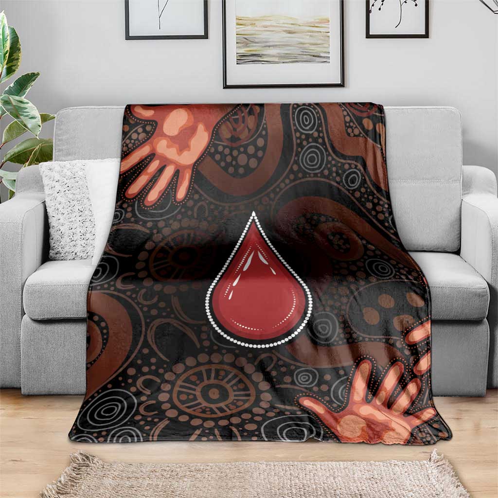 Australia Indigenous Leukemia Awareness Blanket Aboriginal Dot Arts - Aussie Hoodie
