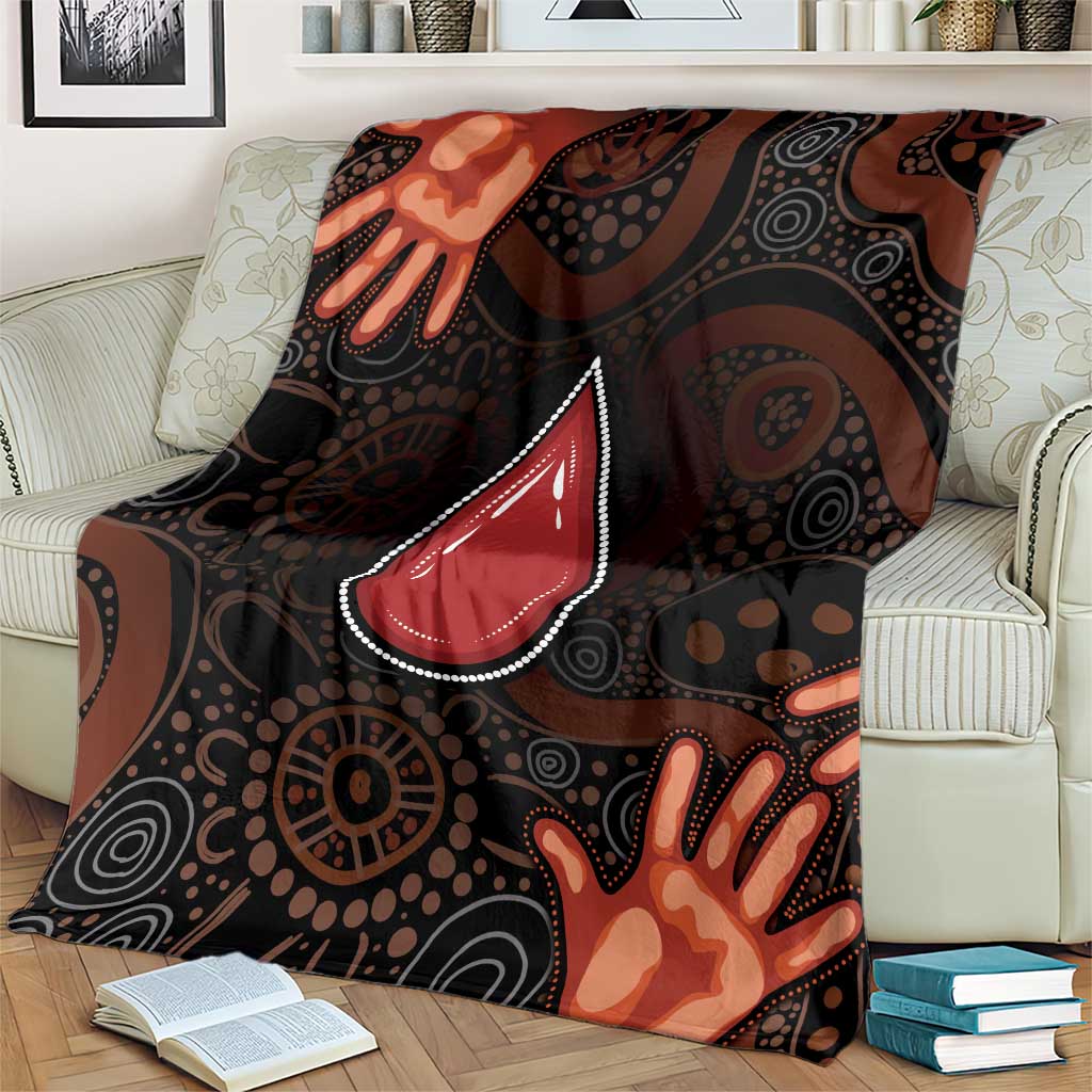 Australia Indigenous Leukemia Awareness Blanket Aboriginal Dot Arts - Aussie Hoodie