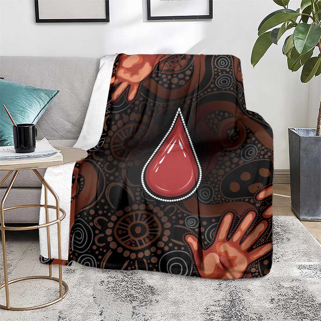 Australia Indigenous Leukemia Awareness Blanket Aboriginal Dot Arts - Aussie Hoodie