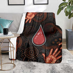 Australia Indigenous Leukemia Awareness Blanket Aboriginal Dot Arts - Aussie Hoodie