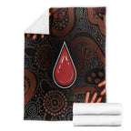 Australia Indigenous Leukemia Awareness Blanket Aboriginal Dot Arts - Aussie Hoodie