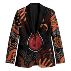 Australia Indigenous Leukemia Awareness Blazer Aboriginal Dot Arts - Aussie Hoodie