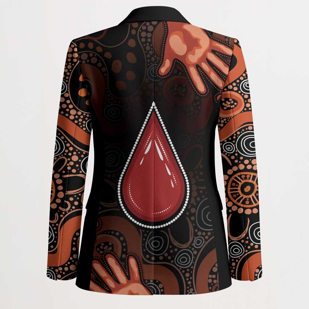 Australia Indigenous Leukemia Awareness Blazer Aboriginal Dot Arts - Aussie Hoodie