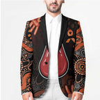 Australia Indigenous Leukemia Awareness Blazer Aboriginal Dot Arts - Aussie Hoodie
