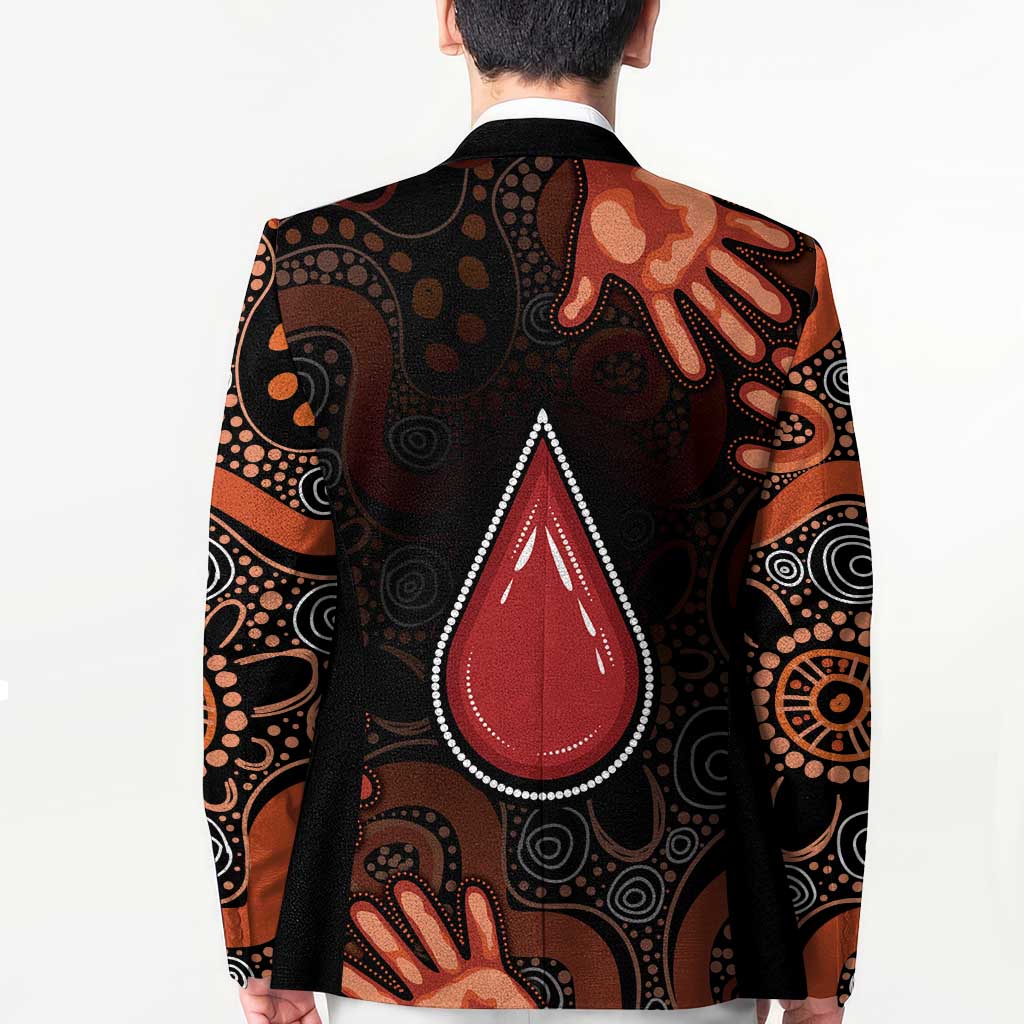 Australia Indigenous Leukemia Awareness Blazer Aboriginal Dot Arts - Aussie Hoodie