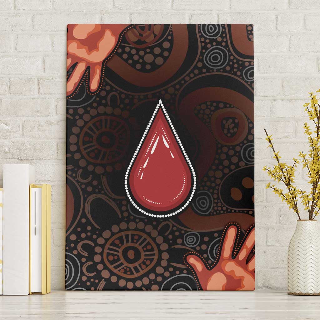 Australia Indigenous Leukemia Awareness Canvas Wall Art Aboriginal Dot Arts - Aussie Hoodie