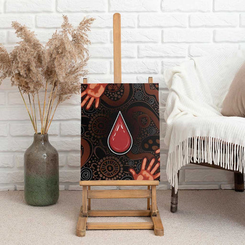 Australia Indigenous Leukemia Awareness Canvas Wall Art Aboriginal Dot Arts - Aussie Hoodie