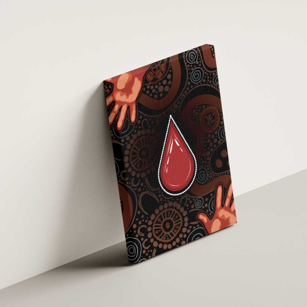 Australia Indigenous Leukemia Awareness Canvas Wall Art Aboriginal Dot Arts - Aussie Hoodie