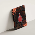 Australia Indigenous Leukemia Awareness Canvas Wall Art Aboriginal Dot Arts - Aussie Hoodie