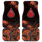 Australia Indigenous Leukemia Awareness Car Mats Aboriginal Dot Arts - Aussie Hoodie