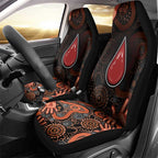 Australia Indigenous Leukemia Awareness Car Seat Cover Aboriginal Dot Arts - Aussie Hoodie