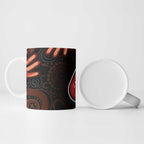 Australia Indigenous Leukemia Awareness Ceramic Mug Aboriginal Dot Arts - Aussie Hoodie