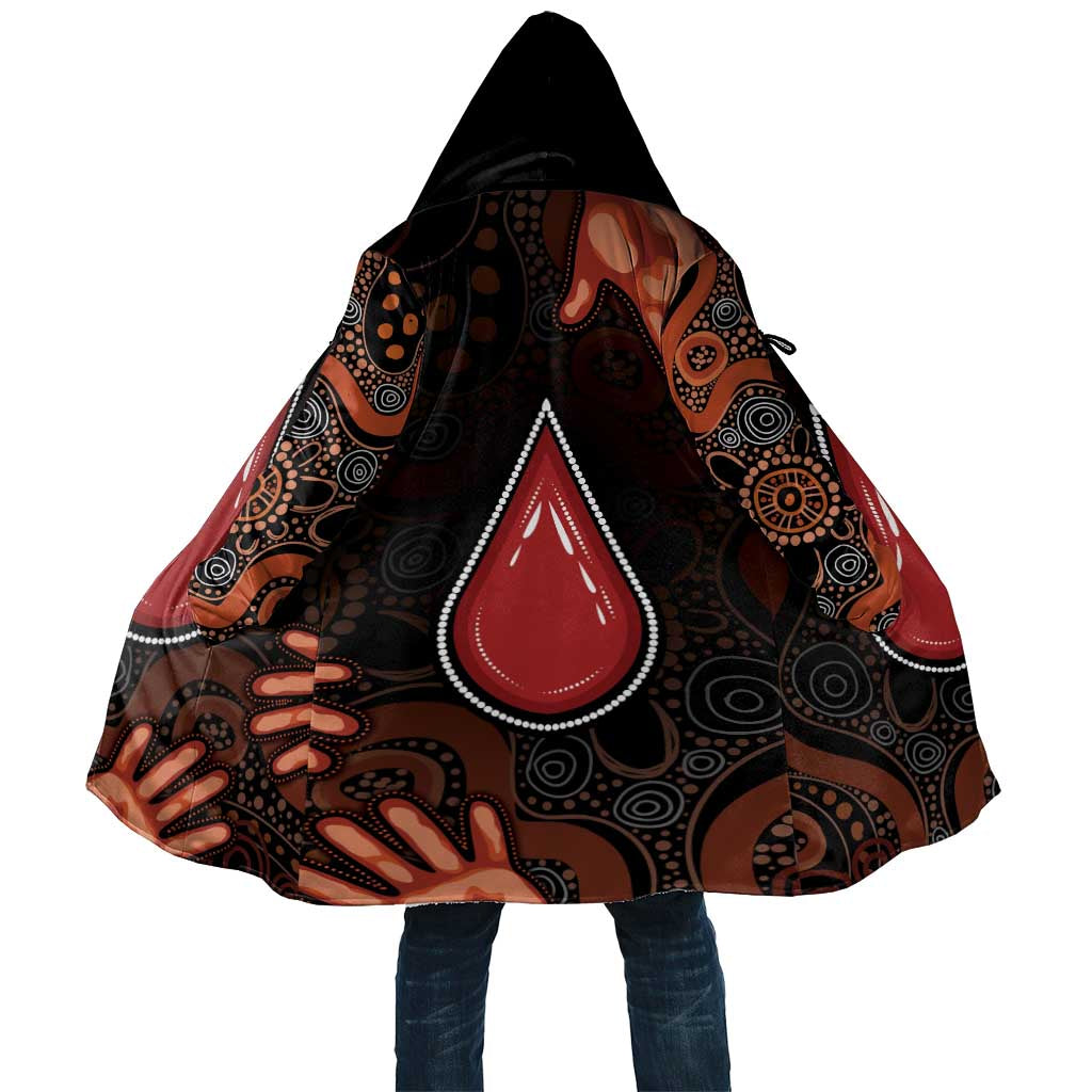 Australia Indigenous Leukemia Awareness Cloak Aboriginal Dot Arts - Aussie Hoodie