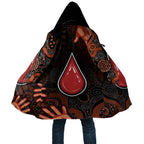 Australia Indigenous Leukemia Awareness Cloak Aboriginal Dot Arts - Aussie Hoodie