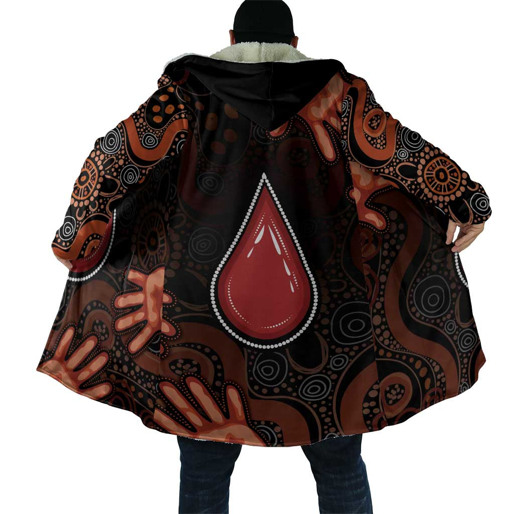 Australia Indigenous Leukemia Awareness Cloak Aboriginal Dot Arts - Aussie Hoodie