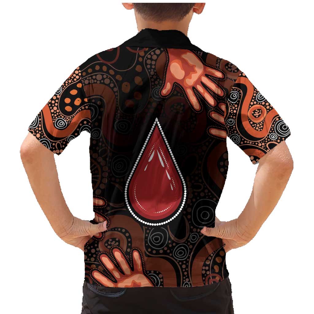 Australia Indigenous Leukemia Awareness Family Matching Mermaid Dress and Hawaiian Shirt Aboriginal Dot Arts - Aussie Hoodie
