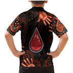 Australia Indigenous Leukemia Awareness Family Matching Mermaid Dress and Hawaiian Shirt Aboriginal Dot Arts - Aussie Hoodie
