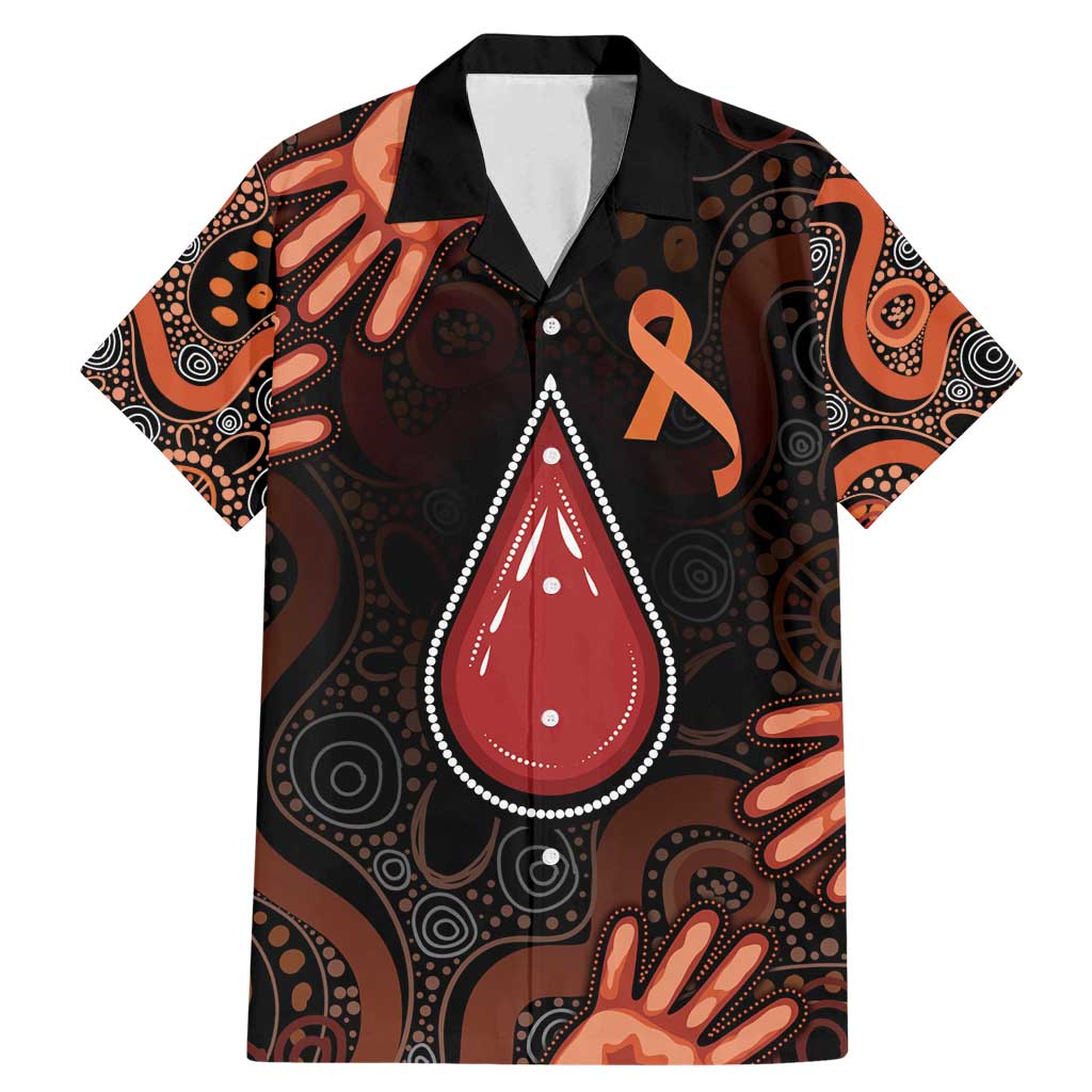 Australia Indigenous Leukemia Awareness Family Matching Mermaid Dress and Hawaiian Shirt Aboriginal Dot Arts - Aussie Hoodie