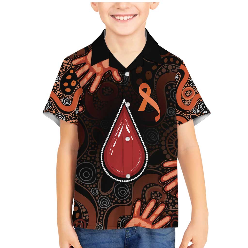 Australia Indigenous Leukemia Awareness Family Matching Mermaid Dress and Hawaiian Shirt Aboriginal Dot Arts - Aussie Hoodie