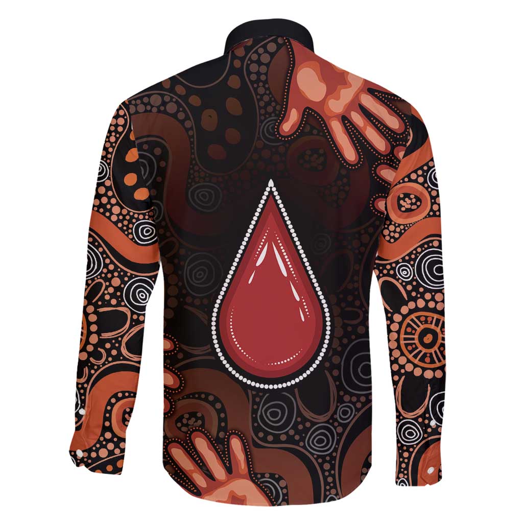 Australia Indigenous Leukemia Awareness Family Matching Off Shoulder Maxi Dress and Hawaiian Shirt Aboriginal Dot Arts - Aussie Hoodie