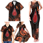Australia Indigenous Leukemia Awareness Family Matching Tank Maxi Dress and Hawaiian Shirt Aboriginal Dot Arts - Aussie Hoodie